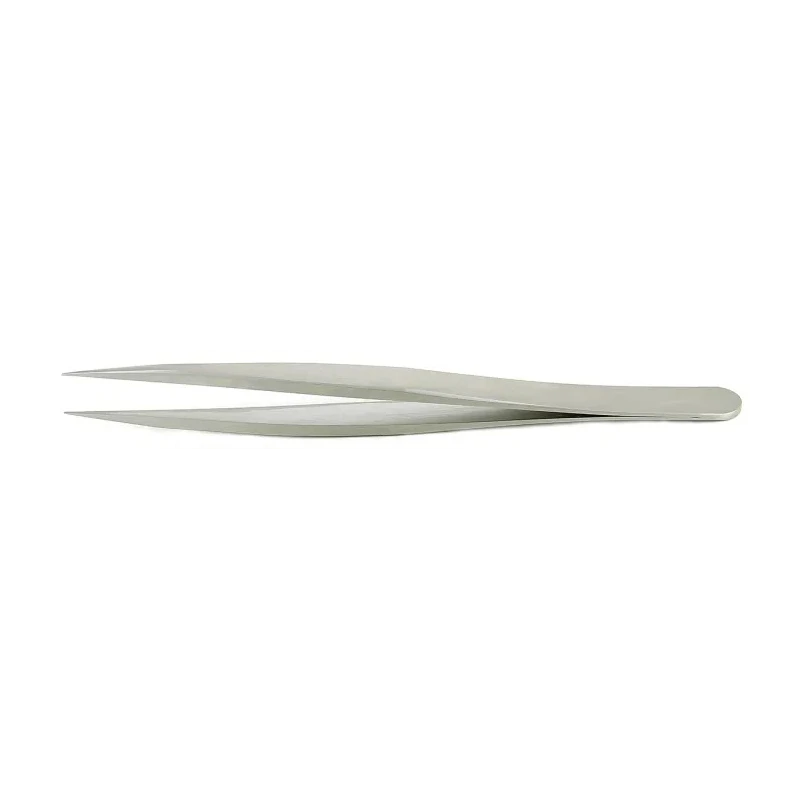 RS PRO 120mm Stainless Steel Strong Tweezer 136-9829