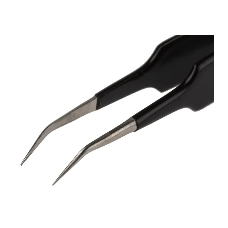 RS PRO 110mm Stainless Steel ESD Safe Anti-Magnetic Tweezer 136-9778