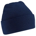 RS PRO Navy Acrylic Cuffed Beanie Hat, Double Layered Knit, Adjustable, Model 137-0291