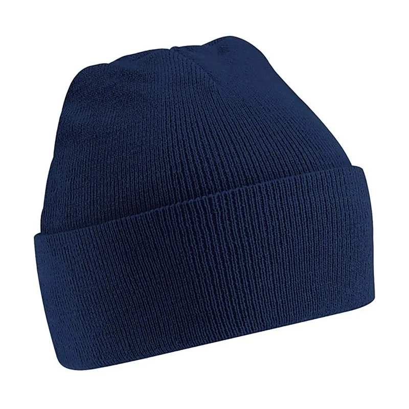 RS PRO Navy Acrylic Cuffed Beanie Hat, Double Layered Knit, Adjustable, Model 137-0291