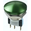 APEM AV Series Push Button Switch, Momentary Operation, Panel Mount, 22.2 mm Cutout, DPDT, IP65, 5A, 250 V AC AV22PNA3F4