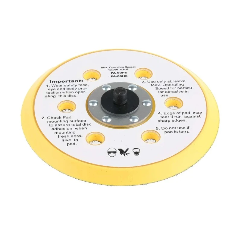 RS PRO 6" Backing Pad for Use with Abrasive Disc 137-0901