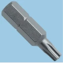 Cooper Tools Screwdriver Bit, Hex Drive, 6.35 mm Tip, T25 Size, 25 mm Overall Length 440-TX-25-H