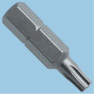 Cooper Tools Screwdriver Bit, Hex Drive, 6.35 mm Tip, T25 Size, 25 mm Overall Length 440-TX-25-H