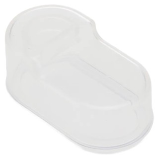 Eaton Clear Sealing Push Button Cap for M22(S)-DDL Series, Round, 22.5mm Diameter 216396 M22-T-DD