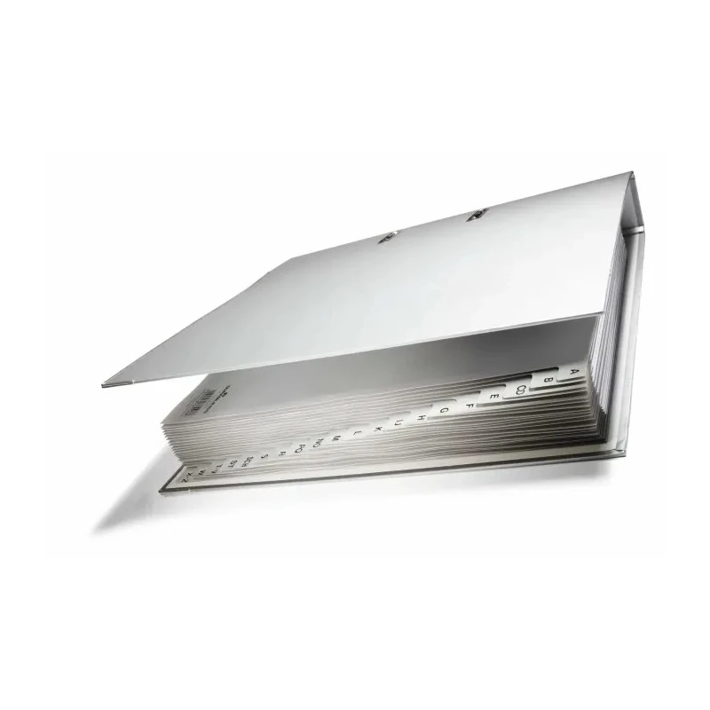 Durable Grey A4 File Divider 20 Tabs A-Z Preprinted Polypropylene 297 x 215/230 mm 6510-10