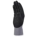 Delta Plus Grey Polyamide Spandex Work Gloves, Size 9, Aqua Polymer Coating VE729