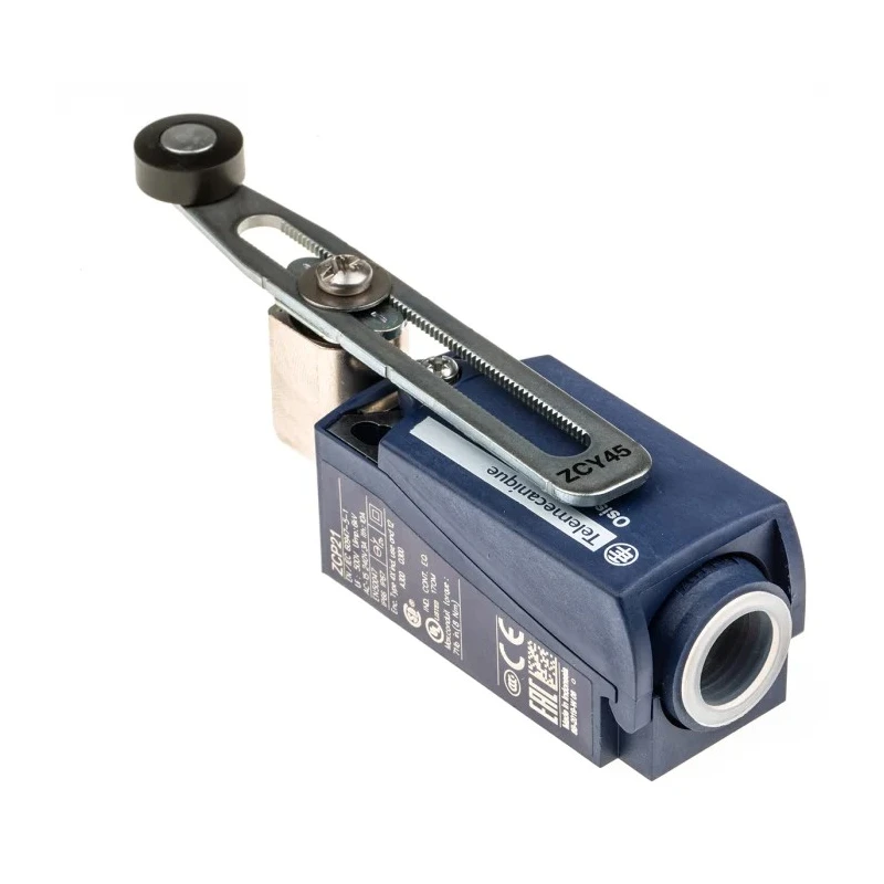 Telemecanique Sensors XCKP Series Roller Lever Limit Switch, 1 NO/1 NC, IP67, IP66, Plastic Housing, 240V AC, 3A XCKP2145P16