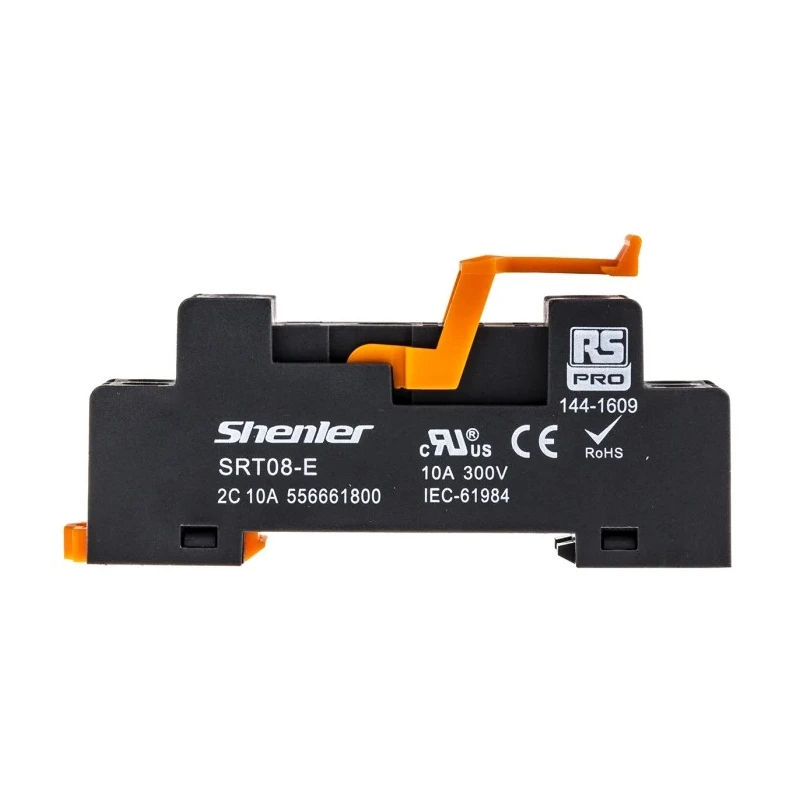 RS PRO 8 Way 300V DIN Rail Relay Socket for Use with RFT Interface Relay 144-1609