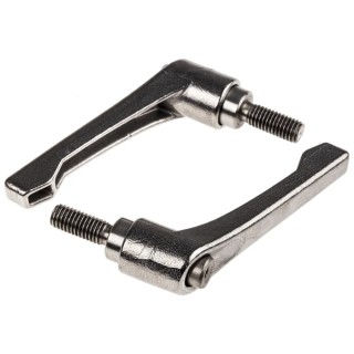 RS PRO Stainless Steel Clamping Lever M8 x 20 mm Thread 65 mm Length 144-3608