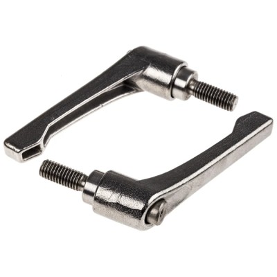 RS PRO Stainless Steel Clamping Lever M8 x 20 mm Thread 65 mm Length 144-3608