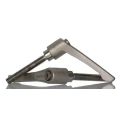 RS PRO Stainless Steel Clamping Lever M10 Thread x 63 mm Insert Length, Handle 78 mm, Male Thread 144-3617