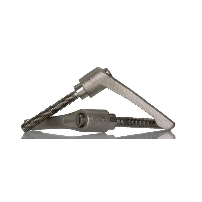 RS PRO Stainless Steel Clamping Lever M10 Thread x 63 mm Insert Length, Handle 78 mm, Male Thread 144-3617