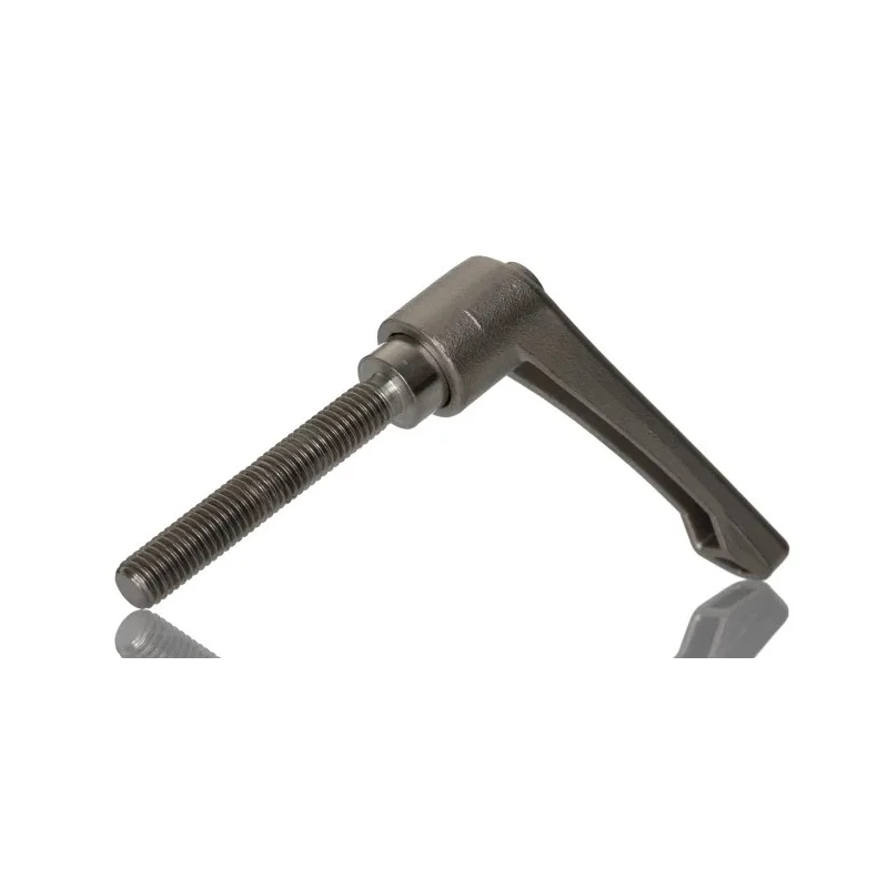 RS PRO Stainless Steel Clamping Lever M10 Thread x 63 mm Insert Length, Handle 78 mm, Male Thread 144-3617