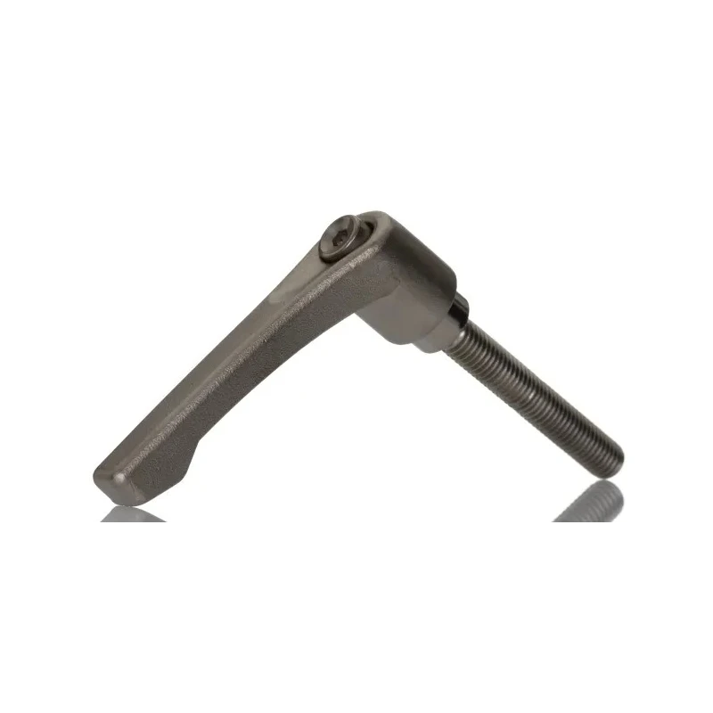 RS PRO Stainless Steel Clamping Lever M10 Thread x 63 mm Insert Length, Handle 78 mm, Male Thread 144-3617