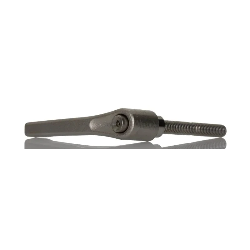 RS PRO Stainless Steel Clamping Lever M10 Thread x 63 mm Insert Length, Handle 78 mm, Male Thread 144-3617