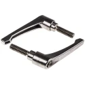 RS PRO Stainless Steel Clamping Lever M12 Thread x 40 mm Insert Length, Polished Handle, 92 mm Total Length 144-3620