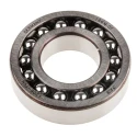FAG Self-Aligning 2 Row Ball Bearing 30 mm ID 62 mm OD Polyamide Cage 18100 RPM 1206-TVH