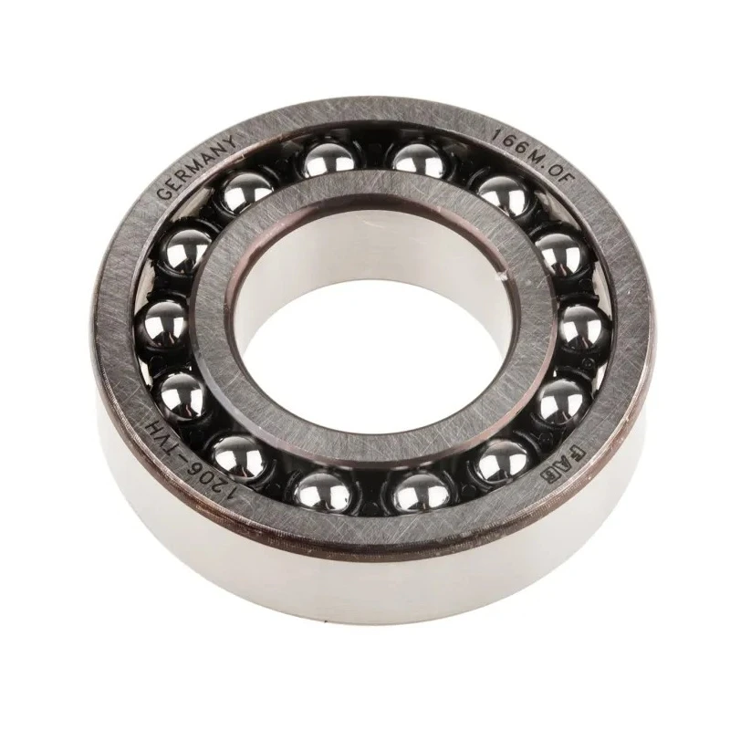 FAG Self-Aligning 2 Row Ball Bearing 30 mm ID 62 mm OD Polyamide Cage 18100 RPM 1206-TVH