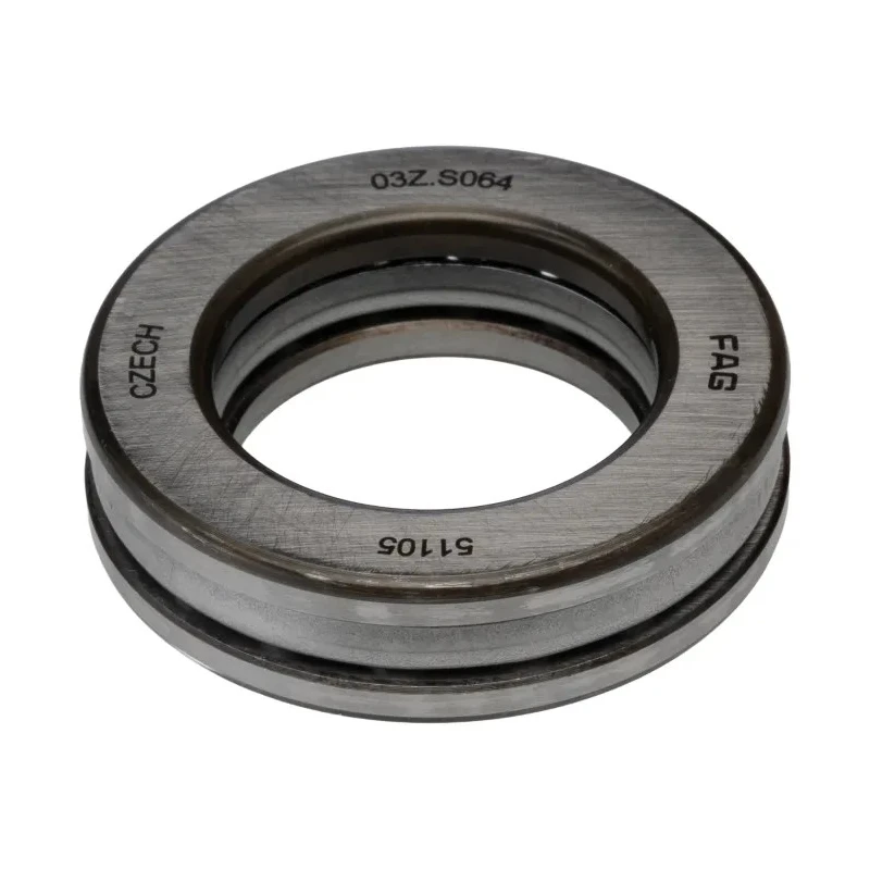 FAG Axial Deep Groove Ball Bearing, 25 mm ID, 42 mm OD, 11 mm Width, Steel Cage & Ball, Sealed End, Single Row, Model 51105