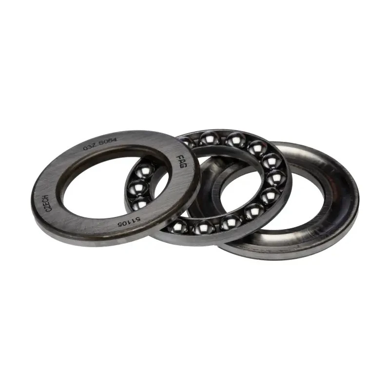 FAG Axial Deep Groove Ball Bearing, 25 mm ID, 42 mm OD, 11 mm Width, Steel Cage & Ball, Sealed End, Single Row, Model 51105
