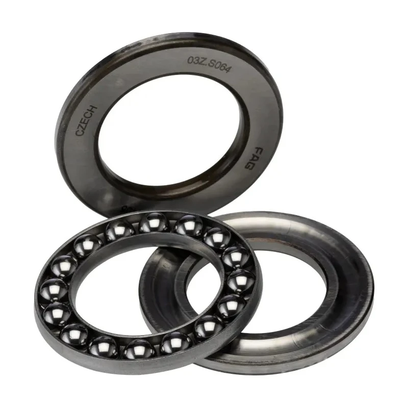 FAG Axial Deep Groove Ball Bearing, 25 mm ID, 42 mm OD, 11 mm Width, Steel Cage & Ball, Sealed End, Single Row, Model 51105