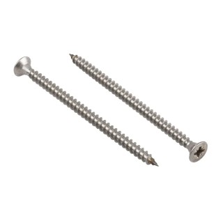 RS PRO Pozidriv Countersunk Stainless Steel Wood Screw 6 mm Thread 100 mm Length 144-3516