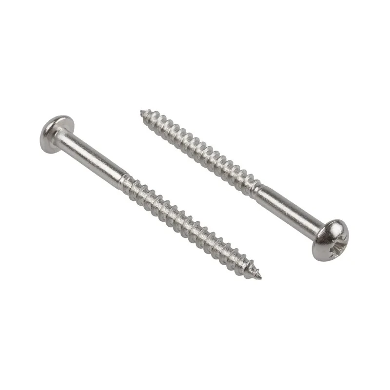 RS PRO Pozidriv Round Stainless Steel Wood Screw Metric Thread 50 mm Length 144-3518