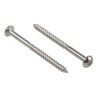 RS PRO Pozidriv Round Stainless Steel Wood Screw Metric Thread 50 mm Length 144-3518