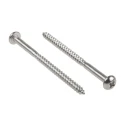 RS PRO Pozidriv Round Stainless Steel Wood Screw Metric Thread 75 mm Length 144-3523