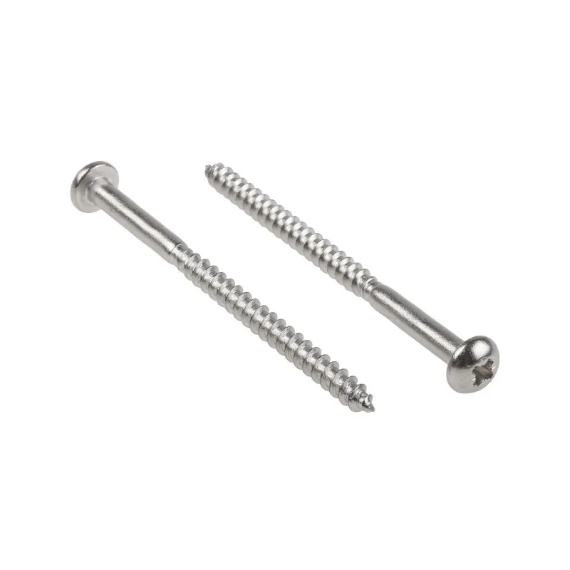 RS PRO Pozidriv Round Stainless Steel Wood Screw Metric Thread 75 mm Length 144-3523