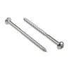 RS PRO Pozidriv Round Stainless Steel Wood Screw Metric Thread 75 mm Length 144-3523