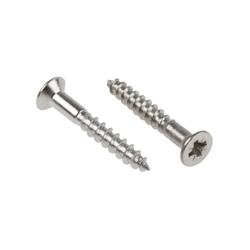 RS PRO Pozidriv Countersunk Stainless Steel Wood Screw Metric Thread 20 mm Length 144-3525