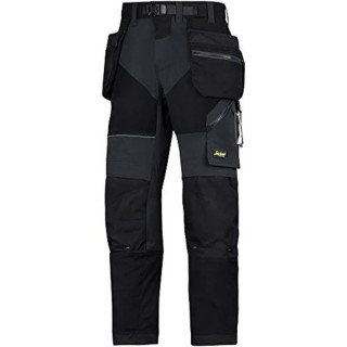 Snickers Super-Light Ripstop Work Trouser for Men Black 30in Waist 30in Leg 6902 Flexiwork 69020404088