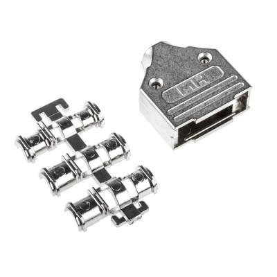 MH Connectors Zinc Straight D-Sub Backshell 15 Contacts Strain Relief MHDM15-K