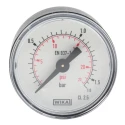 WIKA 040 mm Type R Pressure Gauge 1.6 bar, Back Entry, Plastic Case 7833462