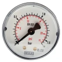 WIKA 50 mm Plastic Case Back Entry BSPT Pressure Gauge R 1/8 1.6 bar 7833586