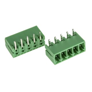 RS PRO Pluggable Terminal Block, 5-Contact, 3.5 mm Pitch, 1 Row, 300V, 8A Current, Polyamide 66 Housing 144-4340