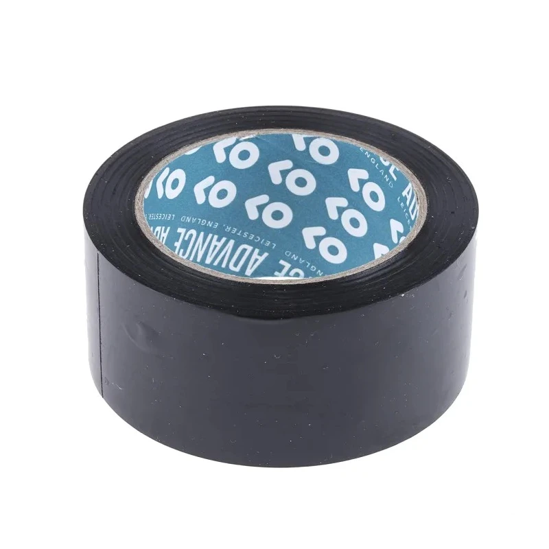 Advance Tapes Black Polyvinyl Chloride Electrical Tape, 50mm Width, 33m Length, Rubber Resin Adhesive, AT7