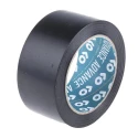 Advance Tapes Black Polyvinyl Chloride Electrical Tape, 50mm Width, 33m Length, Rubber Resin Adhesive, AT7