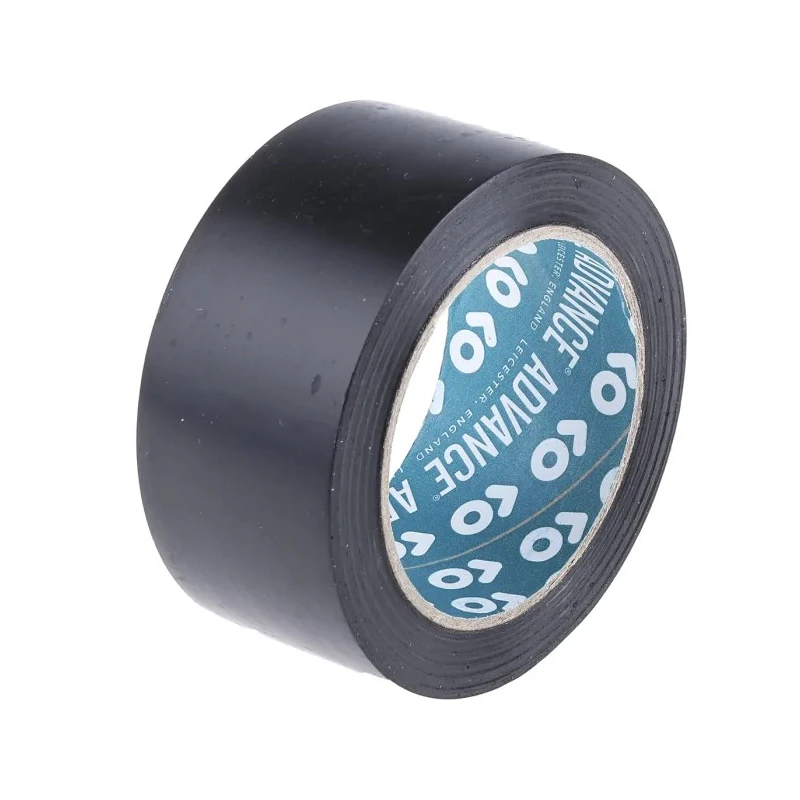 Advance Tapes Black Polyvinyl Chloride Electrical Tape, 50mm Width, 33m Length, Rubber Resin Adhesive, AT7
