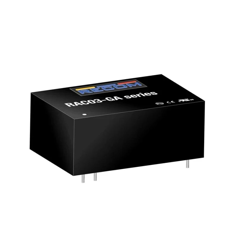 Recom RAC03-05SGA Switching Power Supply 5V DC, 3W, 305V AC Input, PCB Mount RAC03-05SGA