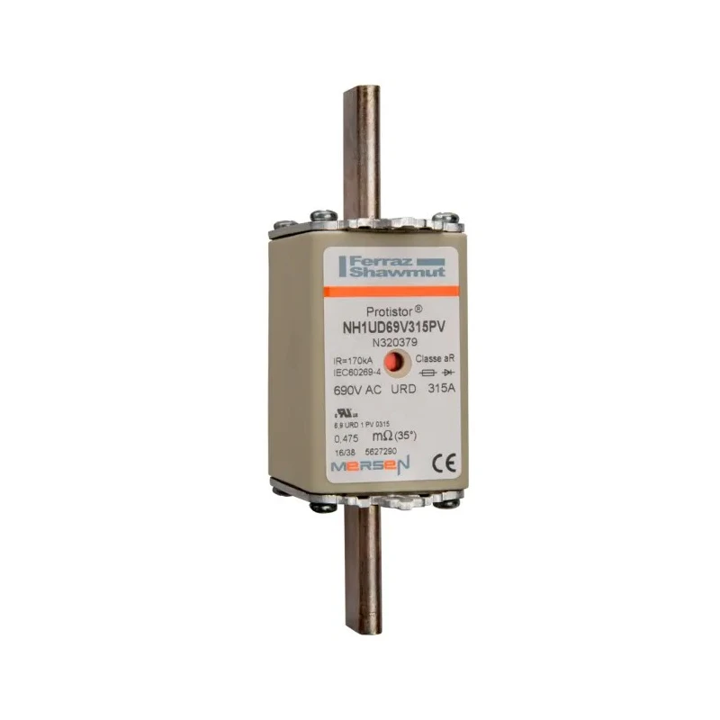 Mersen 315A NH Fuse NH1 690V AC High Rupture Capacity IEC Standard N320379 / NH1UD69V315PV