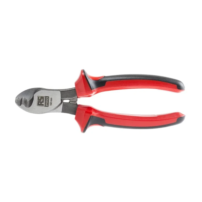 RS PRO Side Cable Cutter with Duo Tech Soft Grip Handles 160mm 10mm Capacity 146-3876