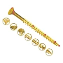 UNIFIX VORTEX Pozidriv Countersunk Steel Wood Screw 3.5 mm Thread 40 mm Length ZZV60223