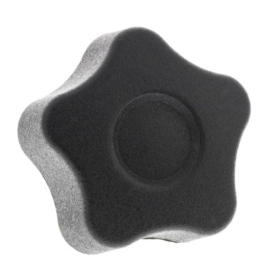 Elesa Black Technopolymer Multiple Lobes Clamping Knob M4 Threaded Hole 25 mm Diameter 69811