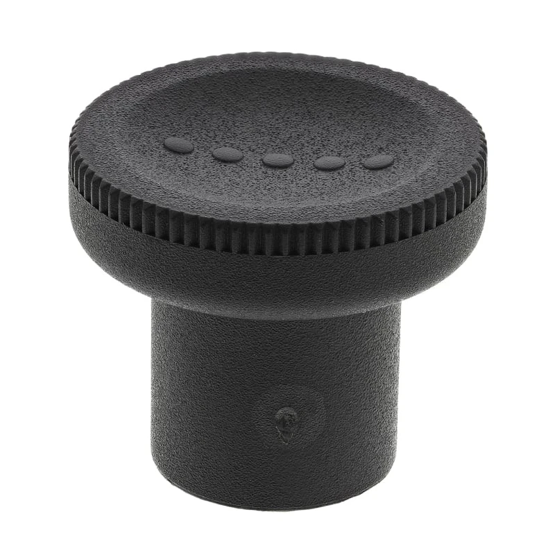 RS PRO Black Polymer Knurled Clamping Knob, M10 Threaded Hole, Brass Insert, 31 mm Diameter 448-8870
