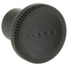 RS PRO Black Polymer Knurled Clamping Knob M8 Threaded Hole 25 mm Diameter 12mm Thread Length 448-8864