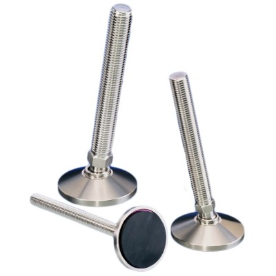 Nu-Tech Engineering M16 65 mm Dia. Adjustable Foot Stainless Steel 1250 kg Static Load Capacity 10 ° Tilt Angle A087/005