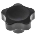 Elesa Black Fibreglass Reinforced Polyamide Based (PA) Technopolymer Multiple Lobes Clamping Knob 40 mm Diameter 13 166346